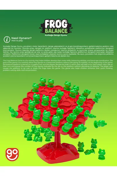 Frosch-Balance Eltern-Kind-Interaktionsspiel Lehrspielzeug Brettspiel