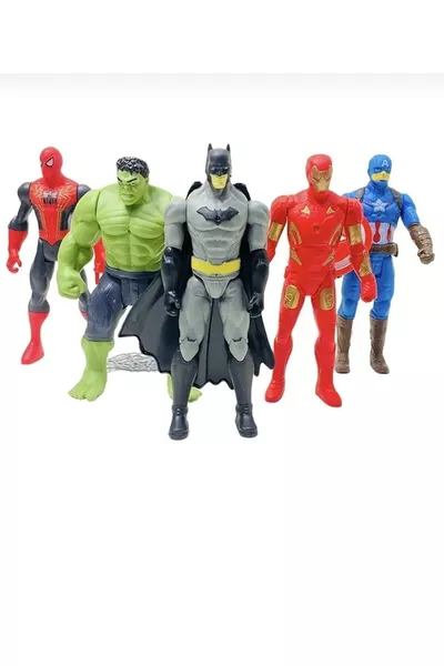Spiderman Hulk Captain America Batman Ironman cm Verlichte Figuren Set