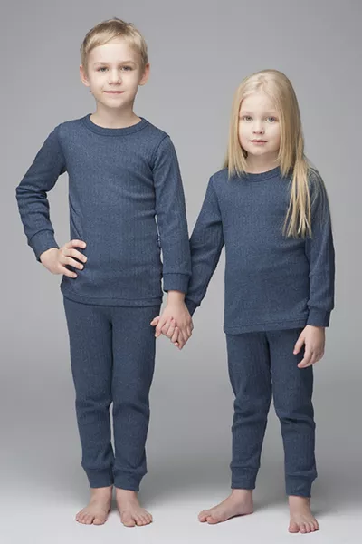 Soft Kids Thermal Underwear Set Navy