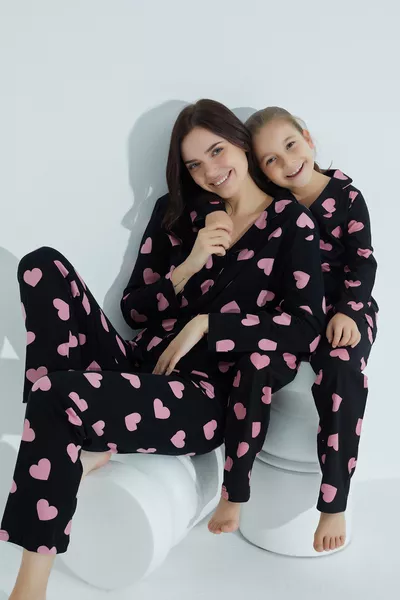 Cotton Button-Up Pajama Set