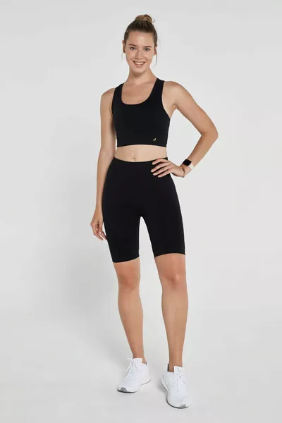 Gela Оформящи спортни клинове тип байкър Черен