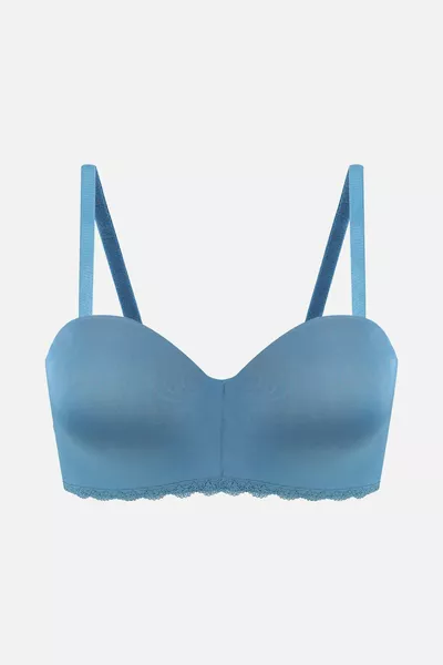 Дамски микрофибърен сутиен без подплънки с тънки презрамки