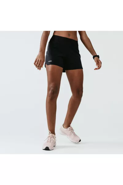 Women's Running Shorts - Black - Kiprun Run 