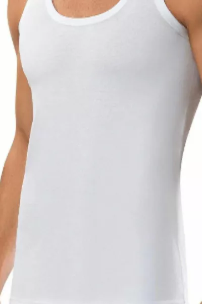 Men's 3 Pcs % Cotton White Combed Tank Top