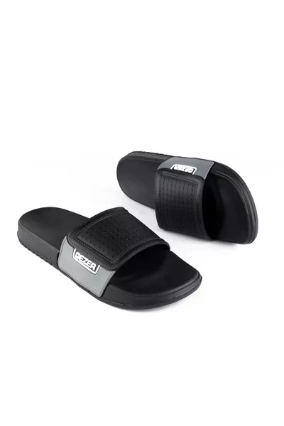 Yazlık Erkek Islak Zemine Uygun Eva Terlik Siyah 