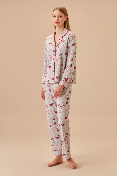 طقم بيجامة أرنب ذكوري