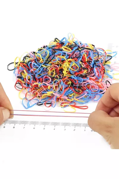 Ultra Flexible Non-Breaking Colorful Hair Braiding Bands  Pieces