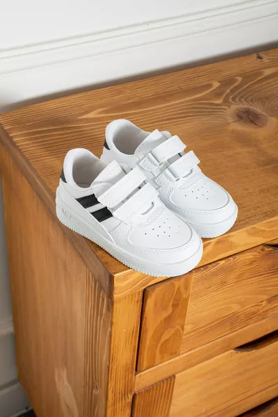 Jongens - Meisjes - Kinder Baby Unisex Klittenband Schoolschoen Sneaker Sportschoen ()