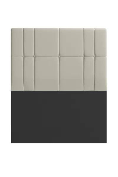 رأس السرير، رأس ليديا باللون الكريمي، مع خيارات المقاسات