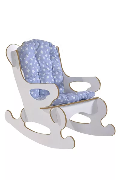 Rocking Baby Seat Chair Blue Star Cushion