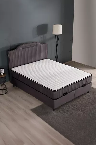 Royal Lux Sandıklı Baza Başlık Seti ANTRASİT (YATAK DAHİL DEĞİLDİR)