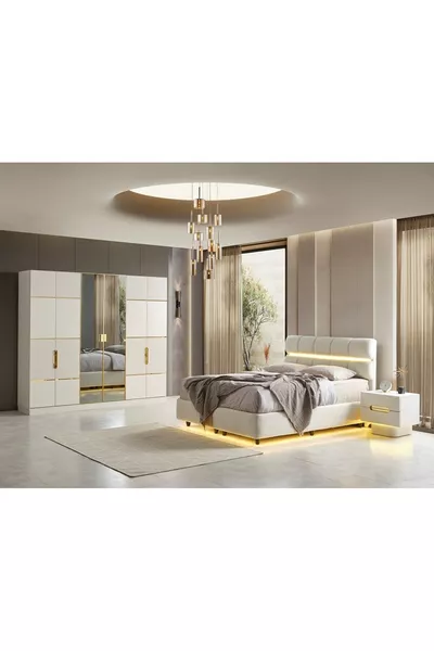 ENSEMBLE DE CHAMBRE À COUCHER BASEL EN MDF