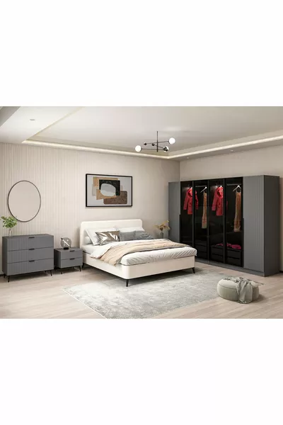 Plus Yatak Odası Takımı - Antrasit