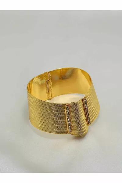 Trabzon Weave Bracelet in  Carat Gold Color
