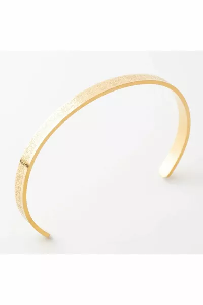 Bracciale in acciaio regolabile per uomo/donna con Ayetel Kürsi inciso