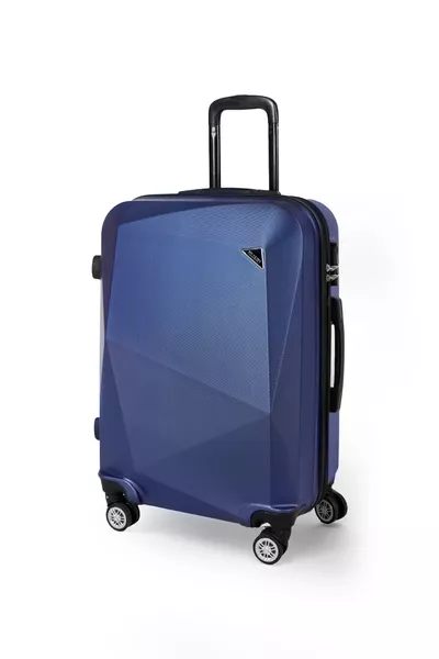 Diamond Model Navy Blue 2-Piece Luggage Set (cabine+medium)