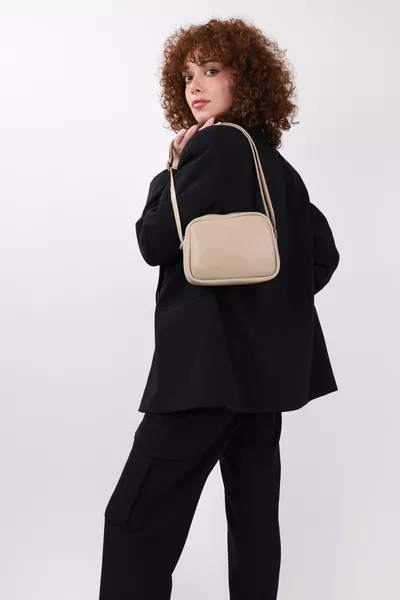 Women's Mini Urban Crossbody Bag with Zipper, Adjustable Strap – Hand, Arm, and Shoulder Bag