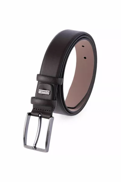 حزام كلاسيكي بني للرجال