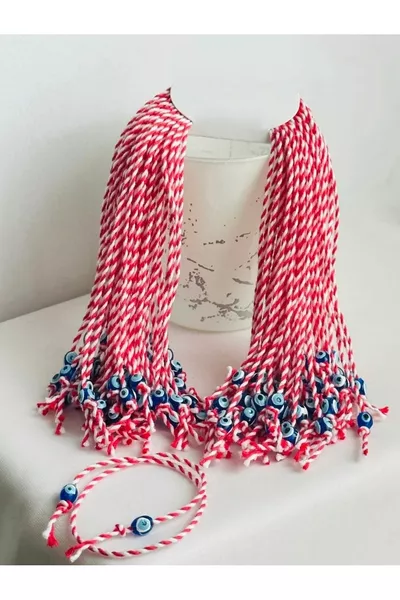 Marteniçka -Piece Bracelet with Evil Eye Beads