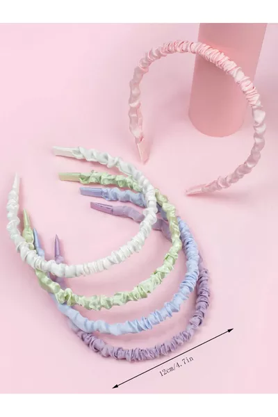 5-piece classic satin tiara set