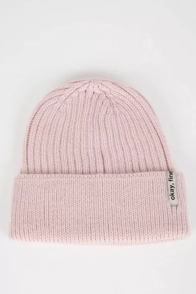 Women's Knitted Beanie with Label WN