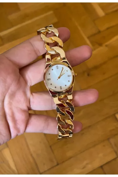 ساعة يد نسائية مع سوار سلسلي