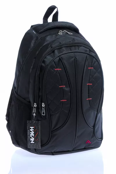 Zaino Unisex  Zaino Scolastico Scuola Media Liceo Università Nero-Rosso