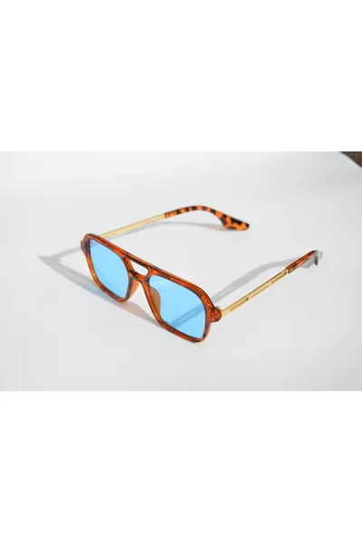 نظارات شمسية مستطيلة بقبعة النمر للجنسين