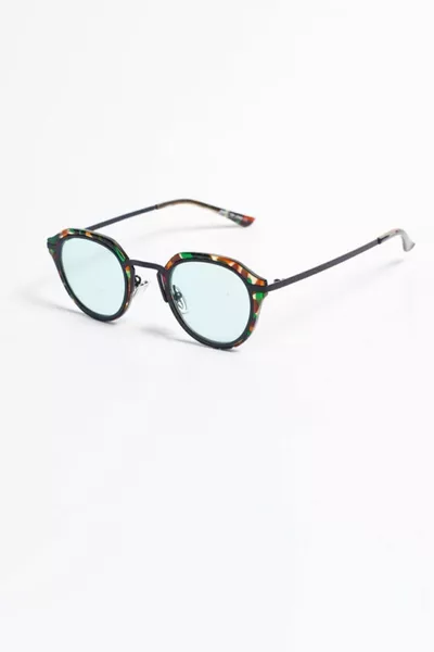 نظارة شمسية سونيك أوفال - إطار تمويه وزجاج أخضر
