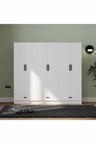 خزانة ميغا بباستخدام 6 أبواب  أدراج من إنجي