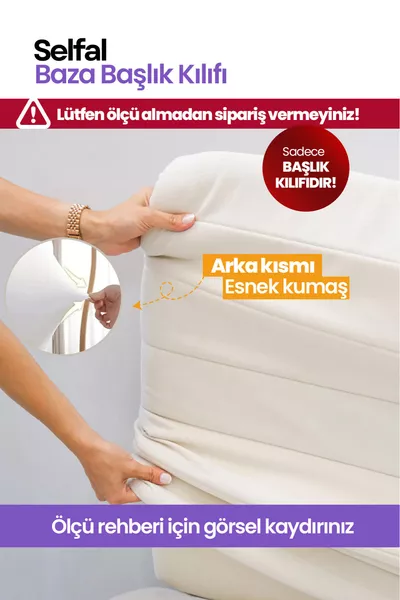 Baza Yatak Başlık Kılıfı - Tay Tüyü Kapitone Kumaş (Ölçü Seçenekli)