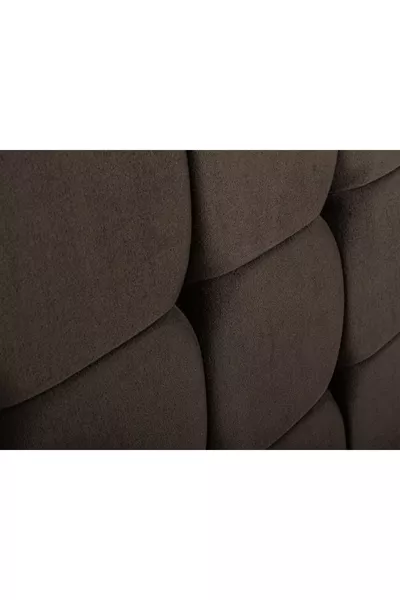 Niron Rama cm Double Bed Headboard, Smoke Soho Fabric Bed Headboard