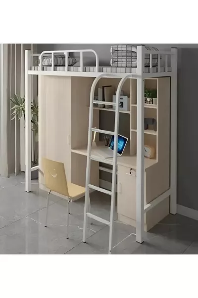 Promotieproduct: stapelbed, bed, kast en tafel complete set