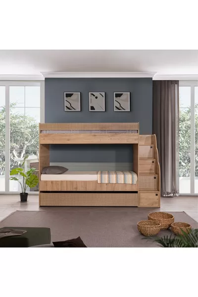 سرير بطابقين، سرير بطابقين ريفي مع سرير سفلي