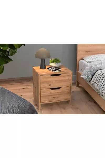 EFES KOMODİN, 2 ÇEKMECELİ, ATLANTİK ÇAM