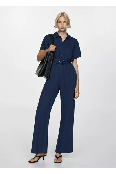 Дълъг гащеризон с колан