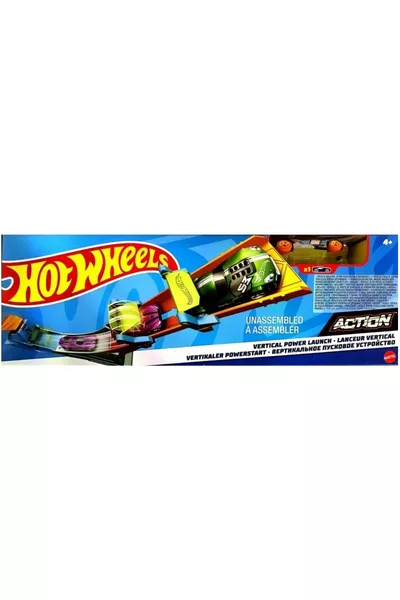 مجموعة حركة Hotwheels مع ممر القفز للألعاب والسيارات