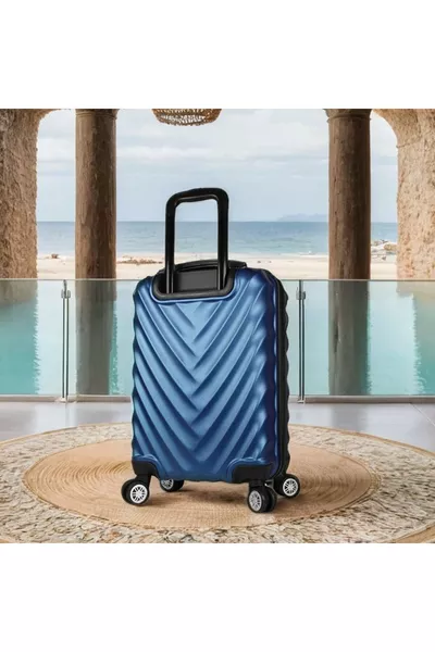 STD Lotus Abs Small Cabin Size Suitcase Navy Classic