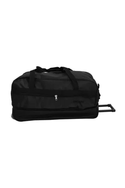  Black Two-Wheeled Pull Travel Bag