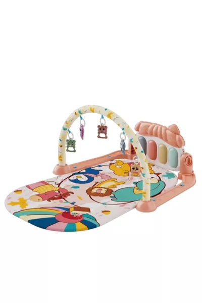 سجادة لعب على شكل بالونات مع جرس وصوت بيانو وإضاءة - مركز الجمباز