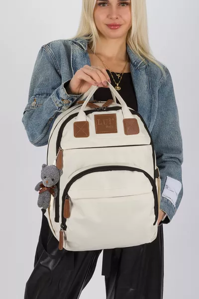 Zaino per la Cura del Neonato con Fasciatoio e Portachiavi in Omaggio