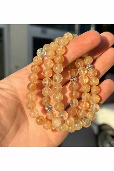 Гривна от натурален цитрин 1 брой