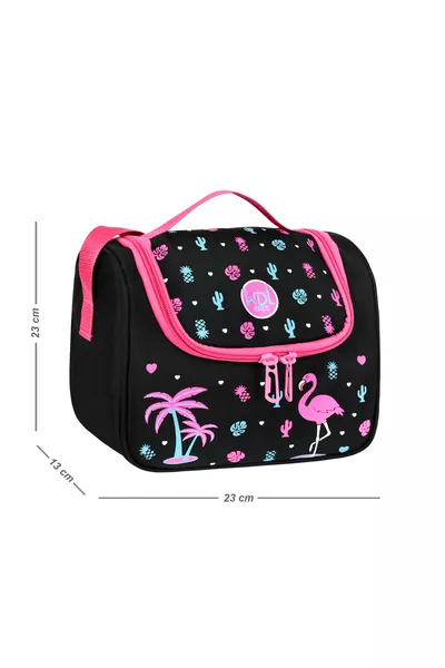 Термочанта за храна с флорален принт Фламинго 