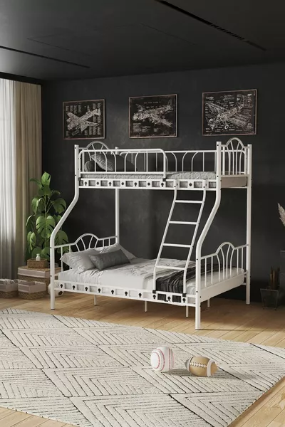 Image 3 Persoons Ouder 3-Delige Metalen Stapelbed &