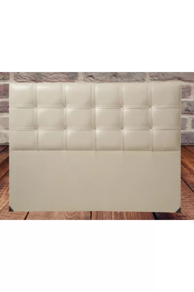 Testata Alc Çiğdem letto matrimoniale in ecopelle crema