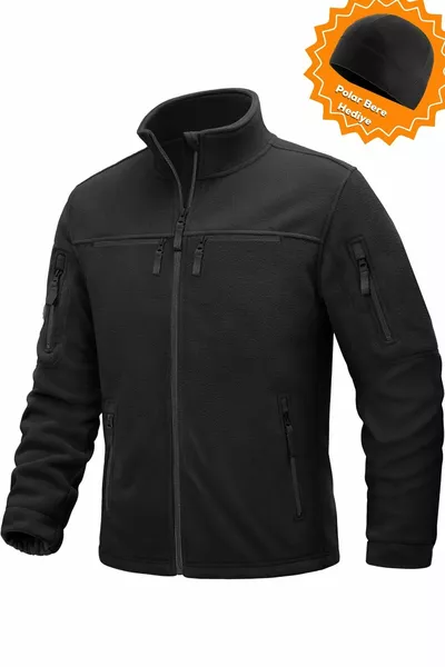 Ghassy Co. Warm Taktische Sport-Multifunktion 6-Taschen Fleece-Thermojacke