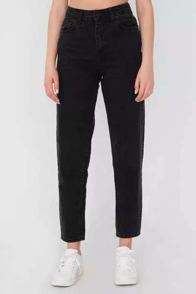 بنطال جينز بخصر عالٍ للنساء -1-pns