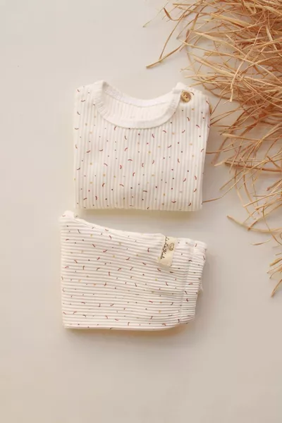 Colorful Baby Top and Bottom Set