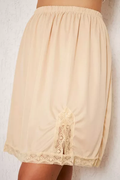 Petticoat Skin-Colored Slit Skirt Lining, Petticoat Lining, Skirt Lining, Lining, Skirt Underskirt