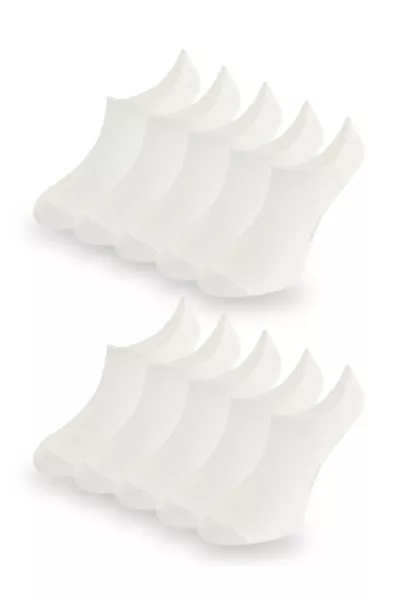 Cotton Unisex Invisible / Sneakers Socks White Pack of 